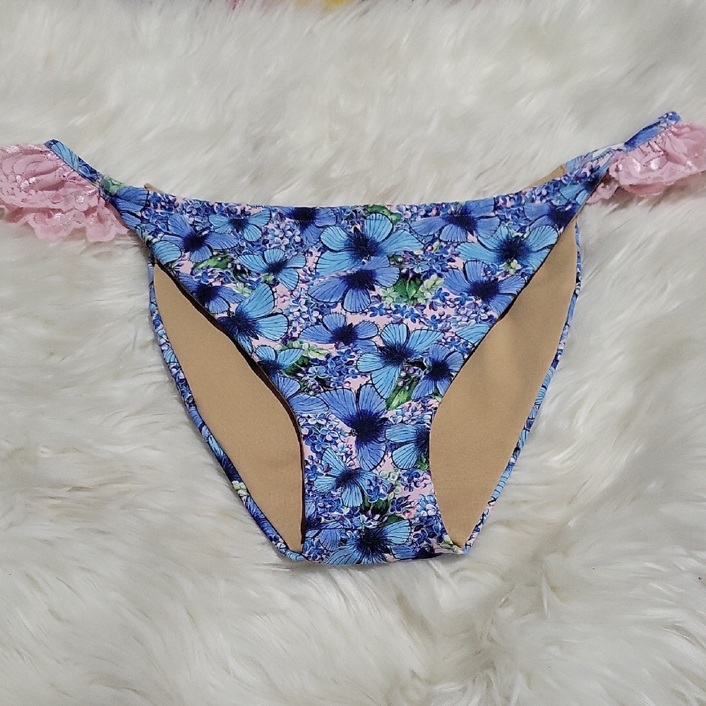 Alpine Butterfly Women's 2X Floral Butterfly Bikini Bottom
